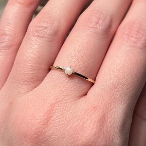 Melanie Auld 14K Gold Ring with Opal Stone